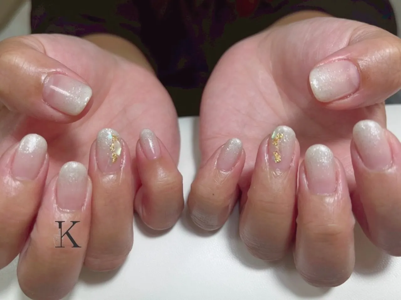 【新小岩】ホワイトパールグラデ 【KLARIZZEパラジェル...