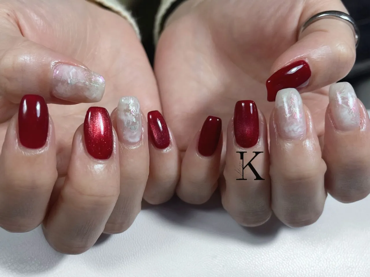 【新小岩】クリスマスカラーなネイル 【KLARIZZEパラジ...