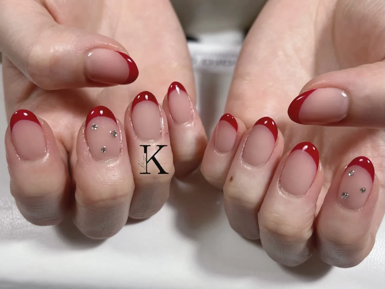 【新小岩】 赤フレンチネイル【KLARIZZEパラジェル登録...