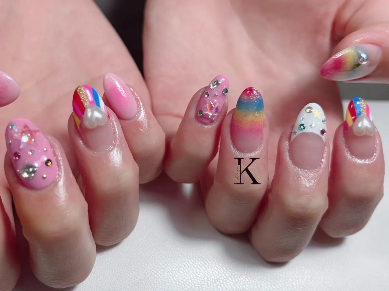 【新小岩】ピンクとレインボー 【KLARIZZEパラジェル登...