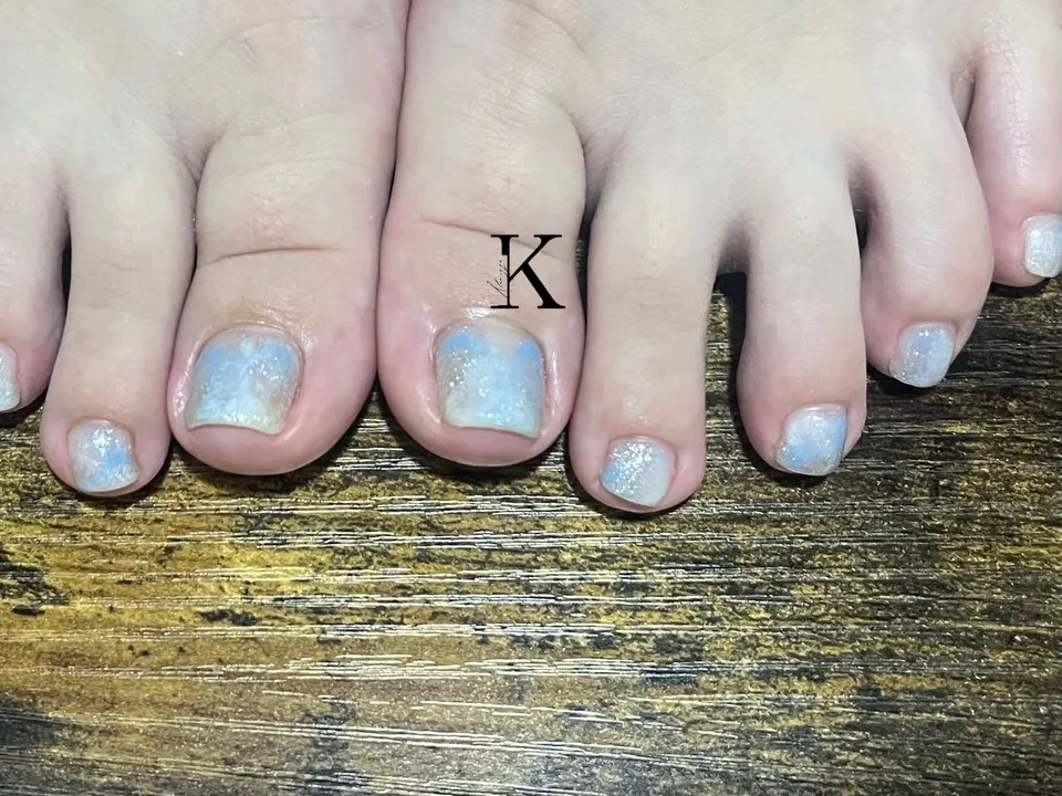 【新小岩】 涼しげなフットネイル【KLARIZZEパラジェル...